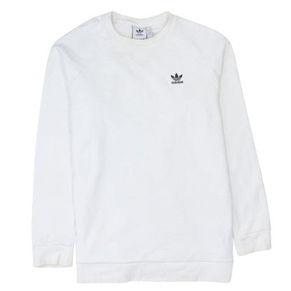 Mens UK Size L adidas White Pullover Sweatshirt