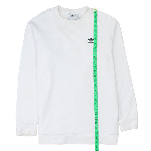 Mens UK Size L adidas White Pullover Sweatshirt