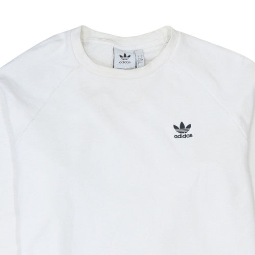 Mens UK Size L adidas White Pullover Sweatshirt