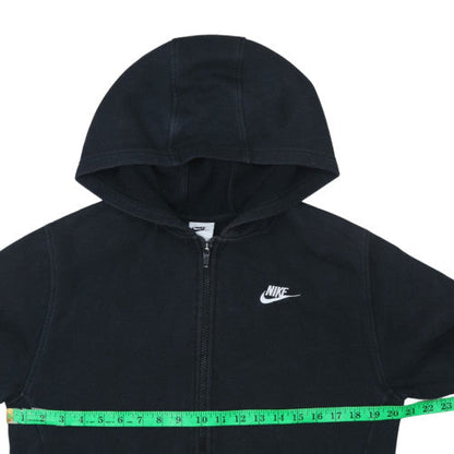Nike Boys Black Full Zip Fleece Hoodie XL 158-170cm