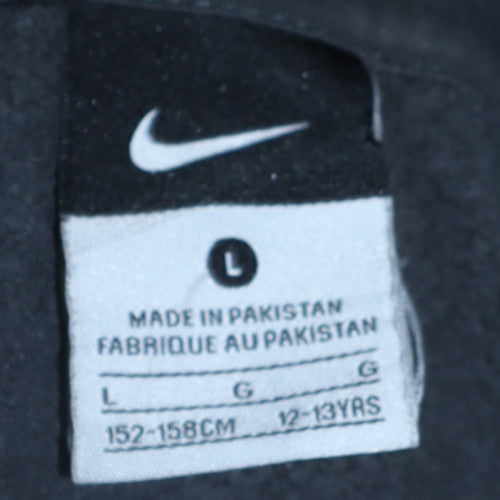 Boys UK Size 12-13 Years Nike Black Full Zip Hoodie