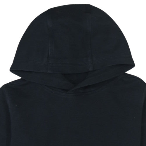 Nike Boys Black Pullover Hoodie L 147-158cm Graphic Fleece Sweatshirt