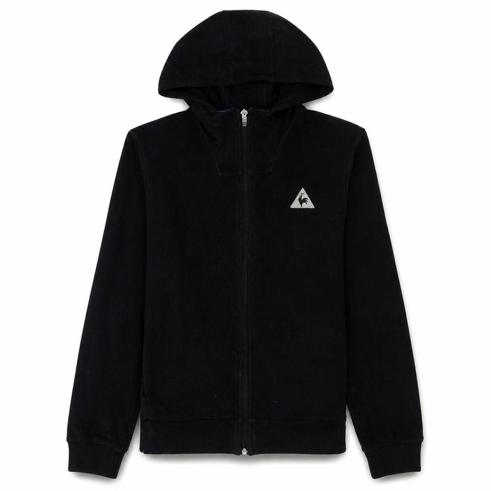 Mens UK Size M le coq sportif Black Full Zip Hoodie
