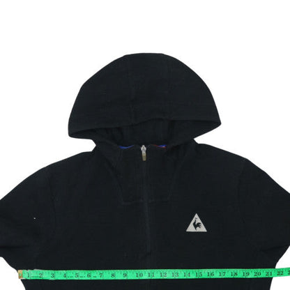 Mens UK Size M le coq sportif Black Full Zip Hoodie