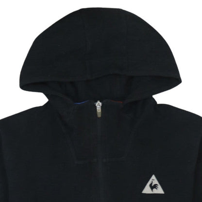 Mens UK Size M le coq sportif Black Full Zip Hoodie