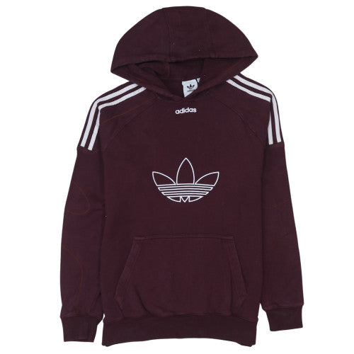 Mens UK Size S adidas Brown Pullover Hoodie