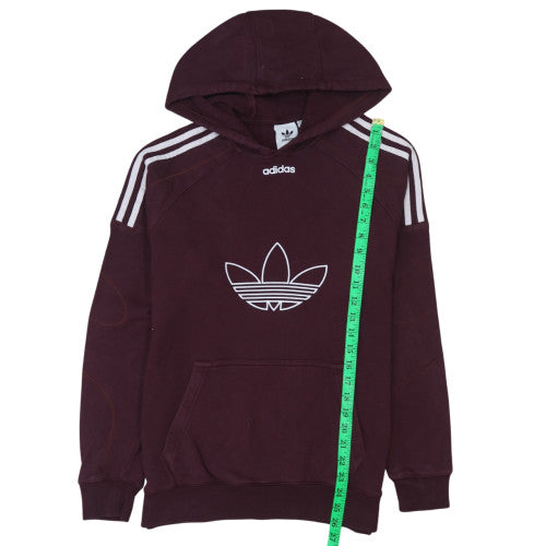 Mens UK Size S adidas Brown Pullover Hoodie