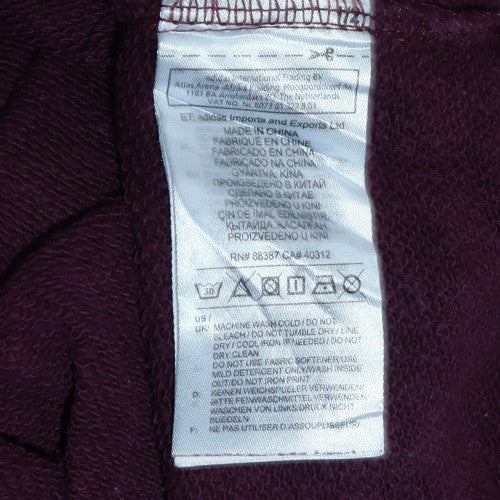 Mens UK Size S adidas Brown Pullover Hoodie