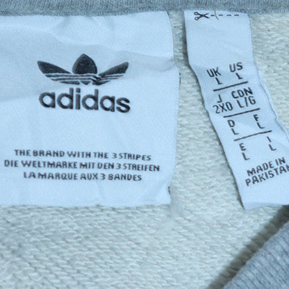 Mens UK Size L adidas Grey Pullover Sweatshirt