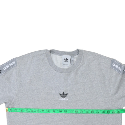 Mens UK Size M adidas Grey Pullover Sweatshirt