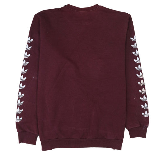 Mens UK Size 2XL adidas Red Pullover Sweatshirt