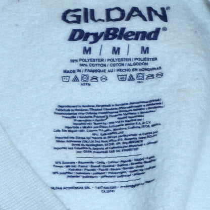 Womens UK Size M Gildan White Pullover Sweatshirt