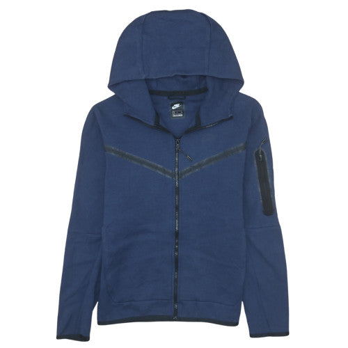 Mens UK Size S Nike Blue Full Zip Hoodie