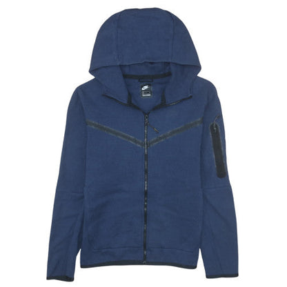 Mens UK Size S Nike Blue Full Zip Hoodie