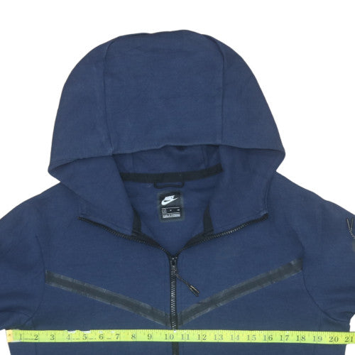 Mens UK Size S Nike Blue Full Zip Hoodie