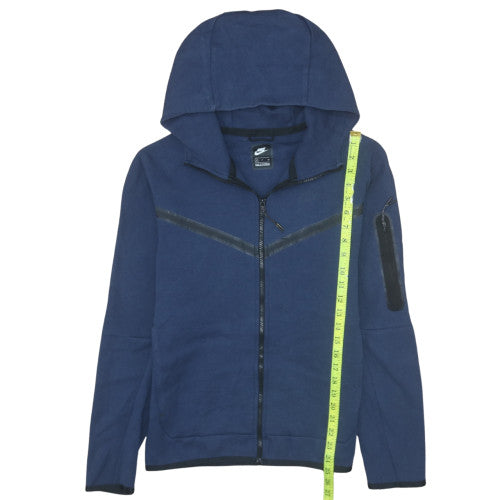 Mens UK Size S Nike Blue Full Zip Hoodie
