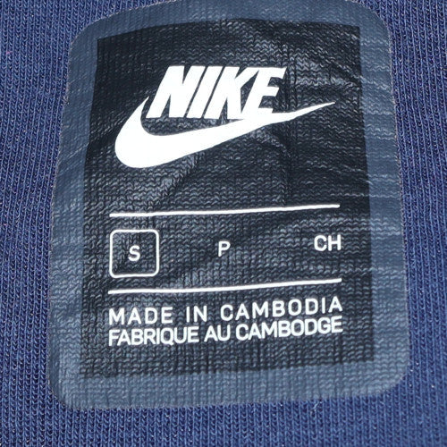Mens UK Size S Nike Blue Full Zip Hoodie