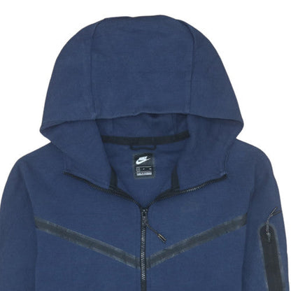 Mens UK Size S Nike Blue Full Zip Hoodie