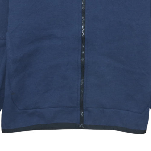 Mens UK Size S Nike Blue Full Zip Hoodie
