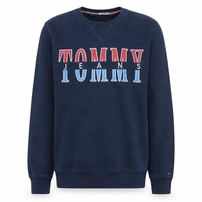 Mens UK Size XL Tommy Jeans Blue Pullover Sweatshirt