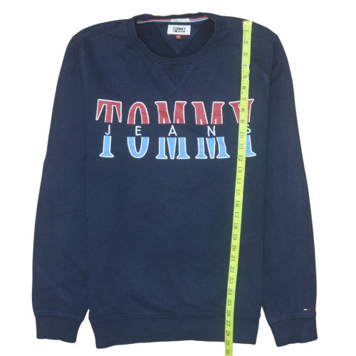 Mens UK Size XL Tommy Jeans Blue Pullover Sweatshirt