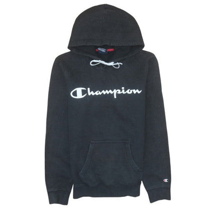 Mens UK Size XS Champion Black Pullover Hoodie
