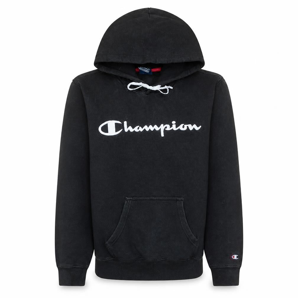 Mens UK Size XS Champion Black Pullover Hoodie