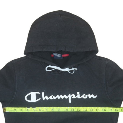 Mens UK Size XS Champion Black Pullover Hoodie