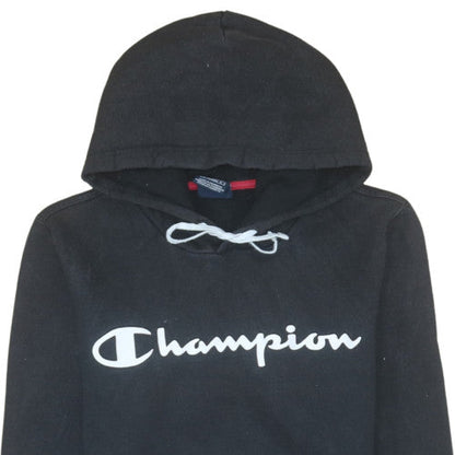 Mens UK Size XS Champion Black Pullover Hoodie
