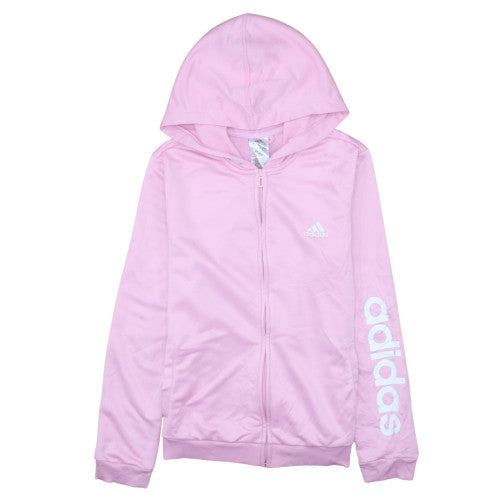 Womens UK Size 12-14 adidas Pink Full Zip Hoodie