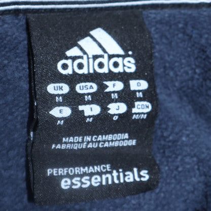 Mens UK Size M adidas Blue Pullover Hoodie