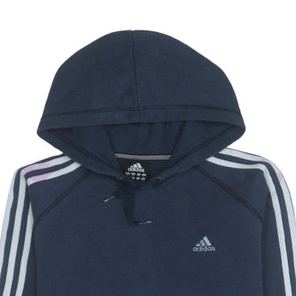 Mens UK Size M adidas Blue Pullover Hoodie