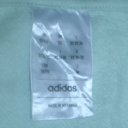 Womens UK Size XS adidas Green Pullover Hoodie