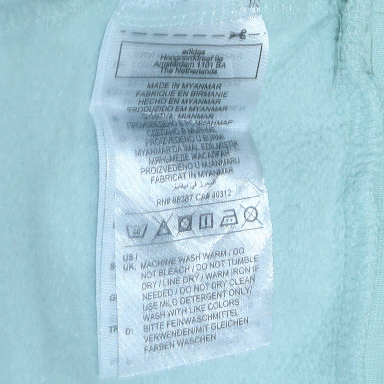Womens UK Size XS adidas Green Pullover Hoodie