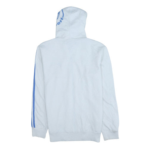 Mens UK Size S adidas White Full Zip Hoodie