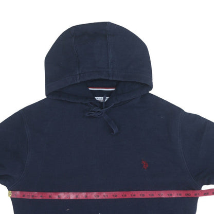Mens UK Size M U.S. Polo Assn. Blue Pullover Hoodie