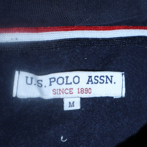 Mens UK Size M U.S. Polo Assn. Blue Pullover Hoodie
