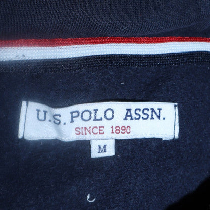 Mens UK Size M U.S. Polo Assn. Blue Pullover Hoodie