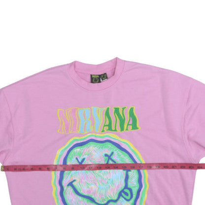 Womens UK Size XS Primark Pink Pullover Sweatshirt