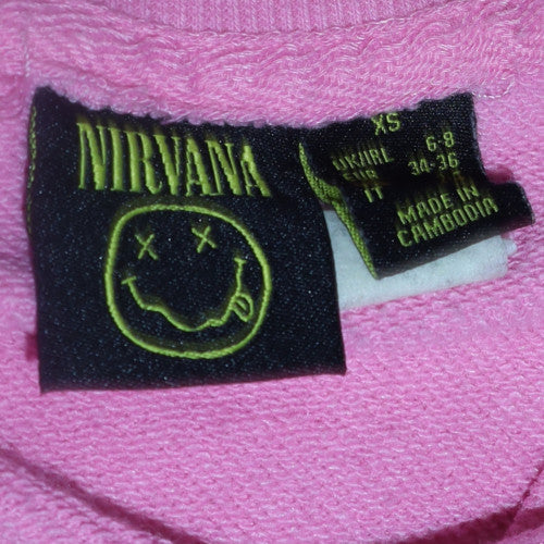 Womens UK Size XS Primark Pink Pullover Sweatshirt