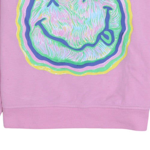 Womens UK Size XS Primark Pink Pullover Sweatshirt