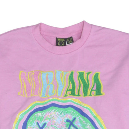 Womens UK Size XS Primark Pink Pullover Sweatshirt