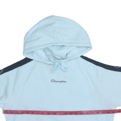 Womens UK Size S Champion Blue Pullover Hoodie