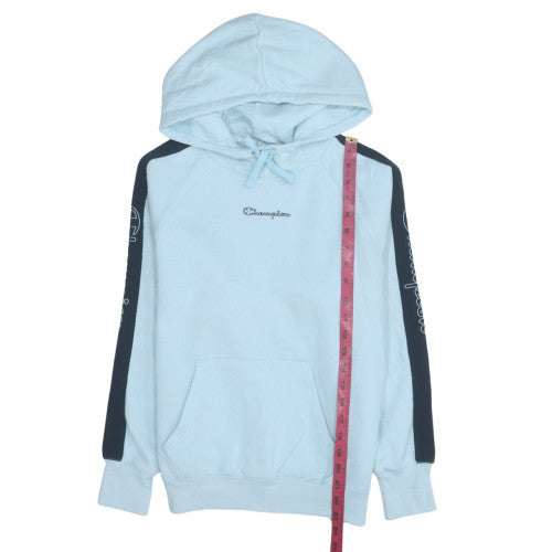 Womens UK Size S Champion Blue Pullover Hoodie