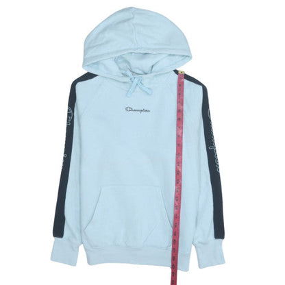 Womens UK Size S Champion Blue Pullover Hoodie
