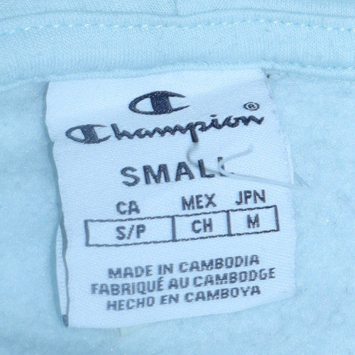 Womens UK Size S Champion Blue Pullover Hoodie