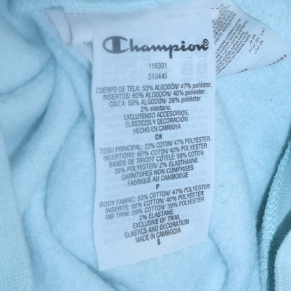 Womens UK Size S Champion Blue Pullover Hoodie