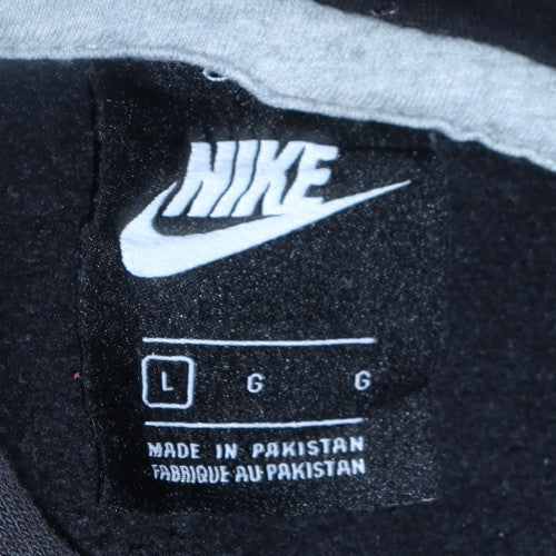 Mens UK Size L Nike Black Pullover Hoodie
