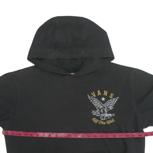 Mens UK Size M VANS Black Pullover Hoodie
