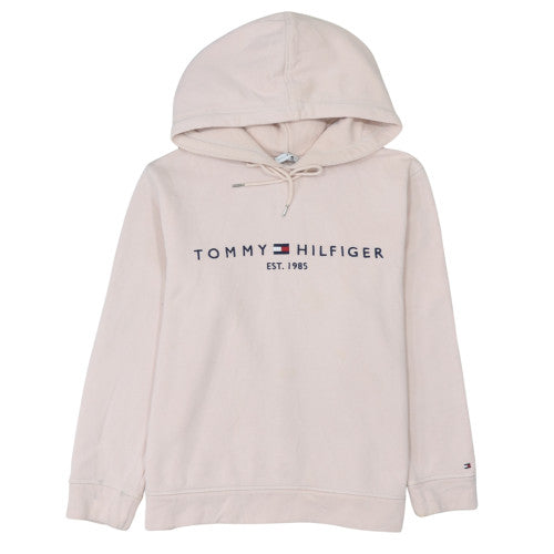 Womens UK Size L Tommy Hilfiger Beige Pullover Hoodie